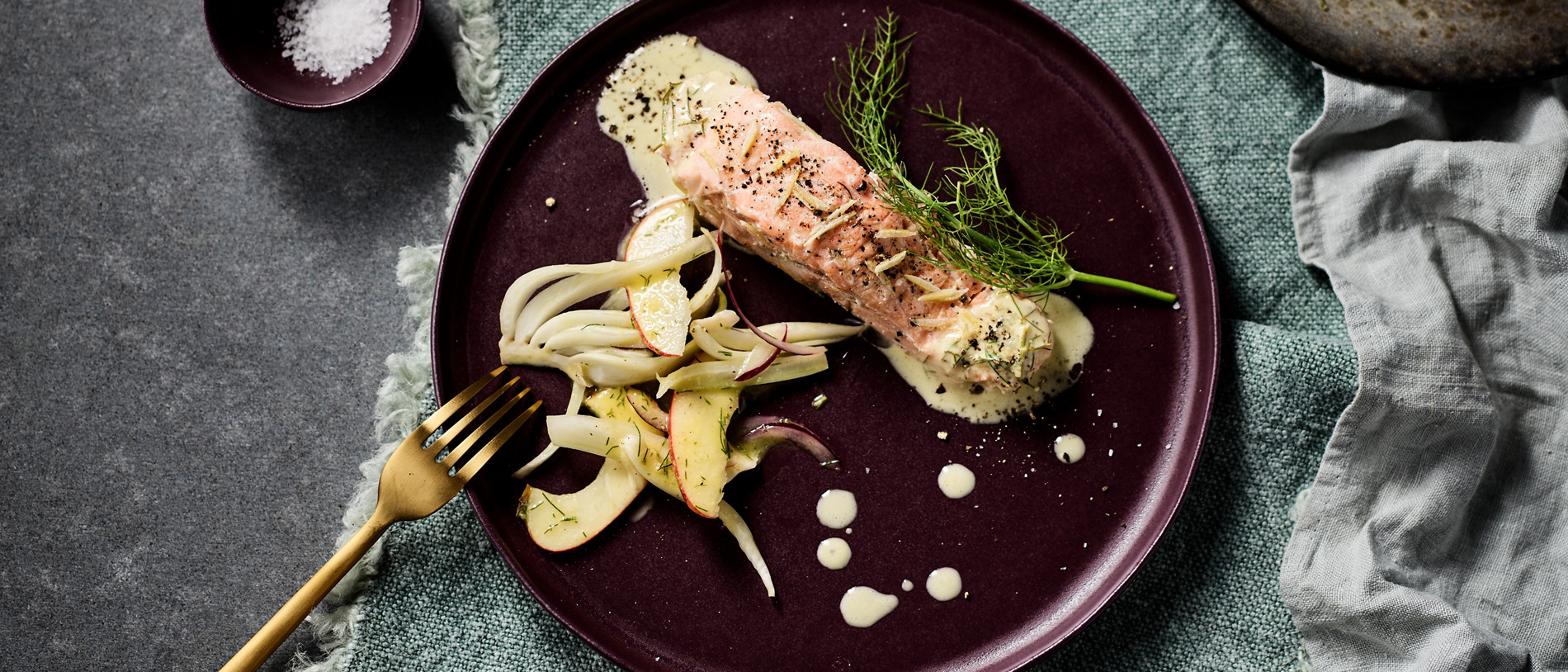 Thermomix cooking salmon with fennel HD