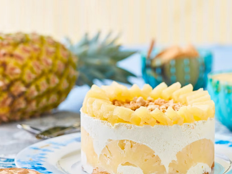 Torta semifreddo all’ananas (senza lattosio)