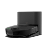 Kobold VR7 Saugroboter in Schwarz auf der Basisstation Frontansicht mit Docking und Ladefunktion