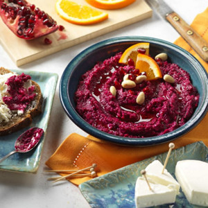 Süßer Rote-Rüben-Dip mit Orange