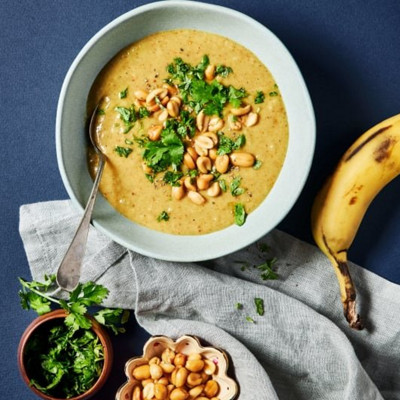 Vegane Bananen Curry Suppe
