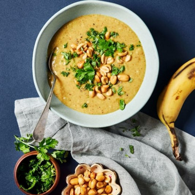 Vegane Bananen Curry Suppe