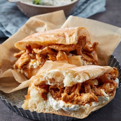 Gyrostaschen mit Tzatziki