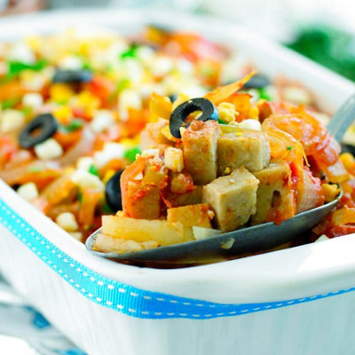 "Bacalhoada" de seitan