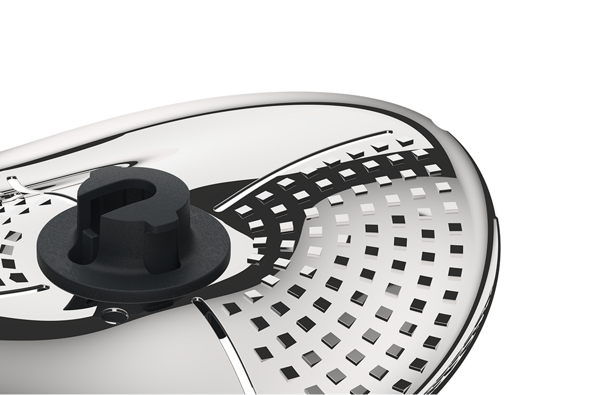 Accesorio cubrecuchillas y pelador de acero inoxidable para pelar eficazmente en Thermomix® TM6.