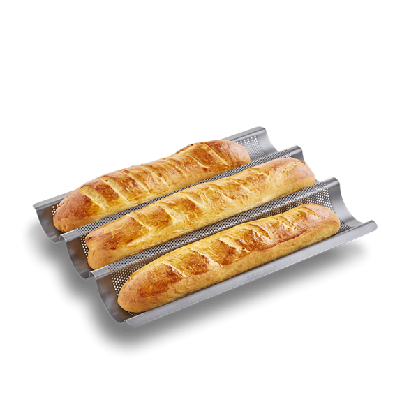 bimby product teglia da forno per baguette front perspective3