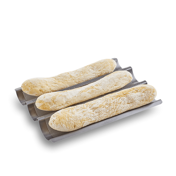 bimby product teglia da forno per baguette front perspective4