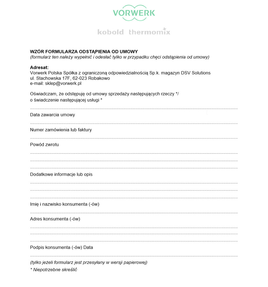 cancellation form example vorwerk pl