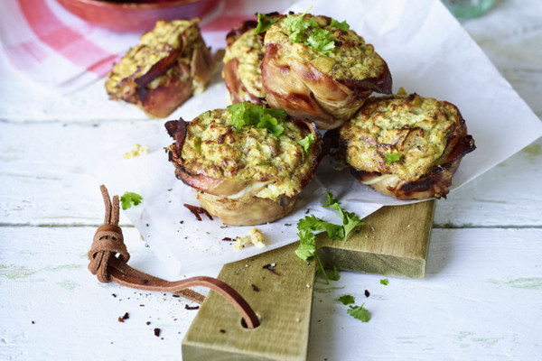 Herzhafte Apfel-Speck-Muffins