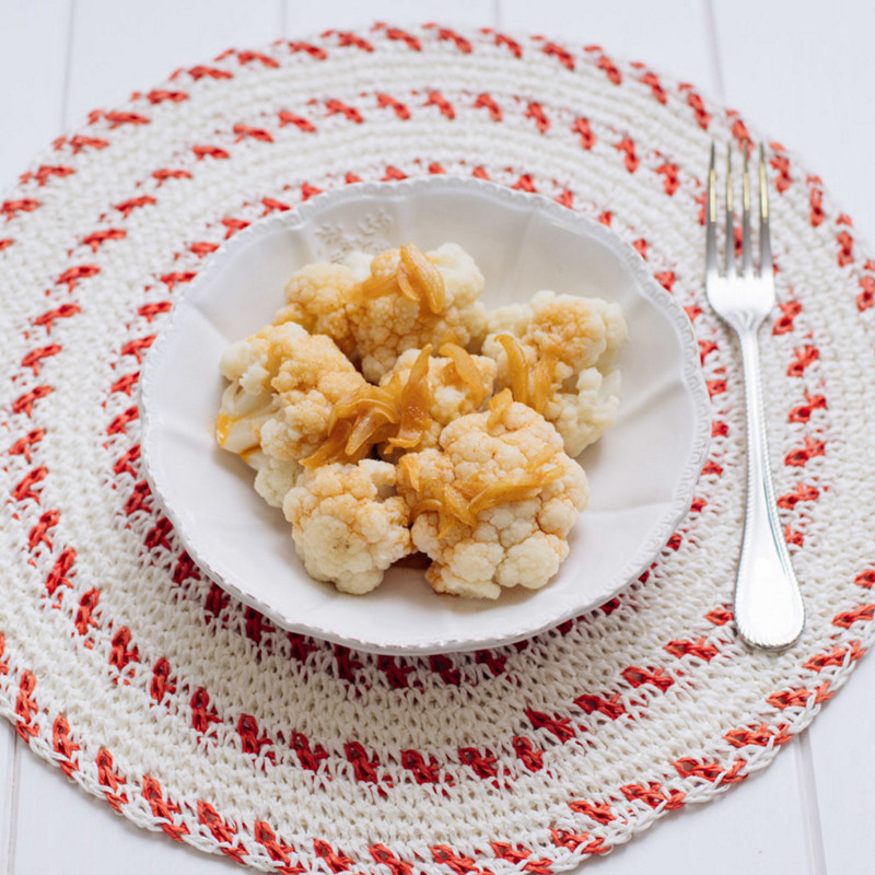  Thermomix® trucos de cocina recetas coliflor al vapor con ajos y pimenton con Thermomix® 1