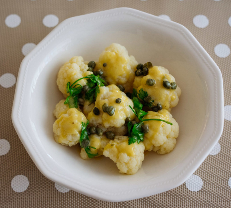  Thermomix® trucos de cocina recetas coliflor con salsa de mantequilla y alcaparras con Thermomix® 1