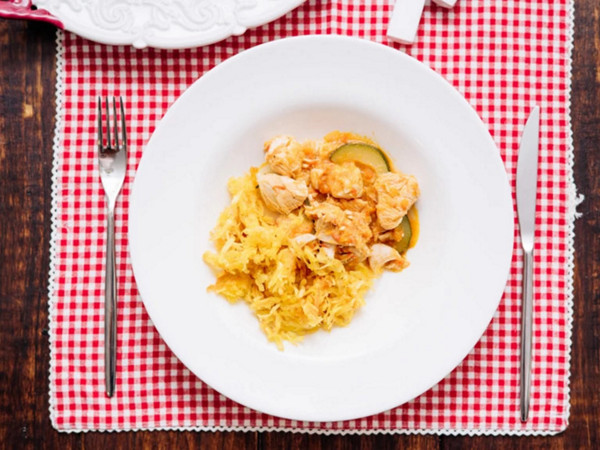 Pasta con berenjena