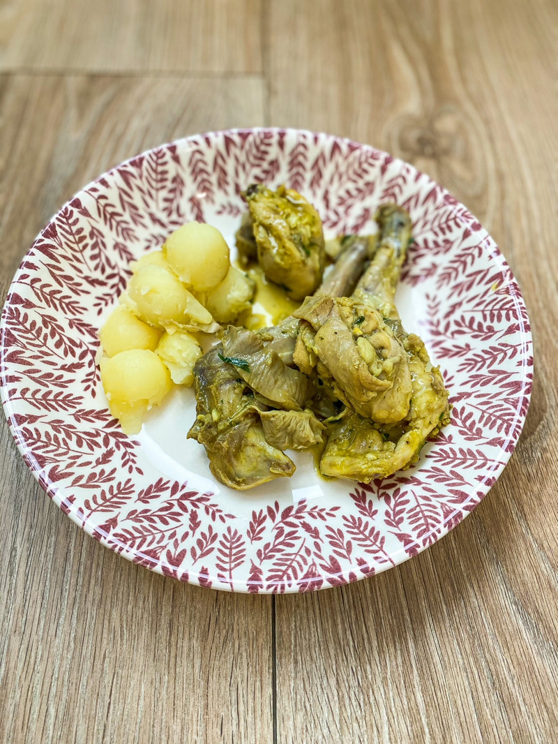  Thermomix® trucos de cocina recetas conejo al ajillo con setas en Thermomix® 1