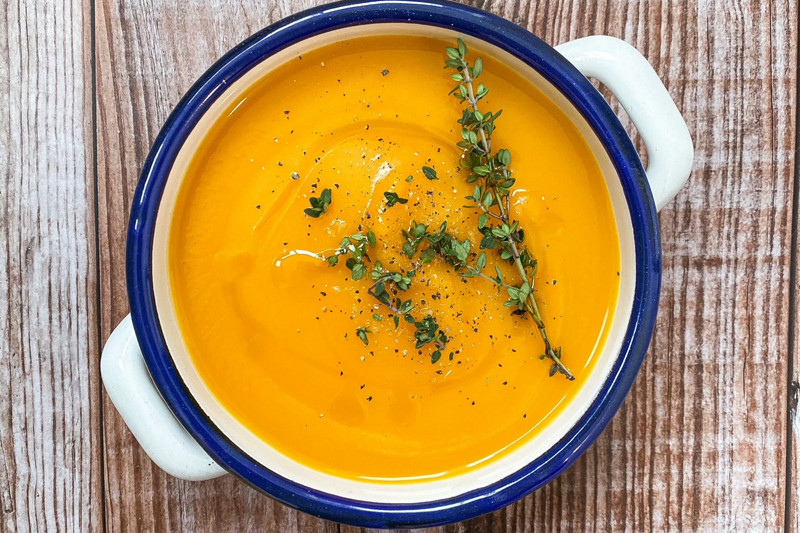 crema de calabaza con queso azul en thermomix 1