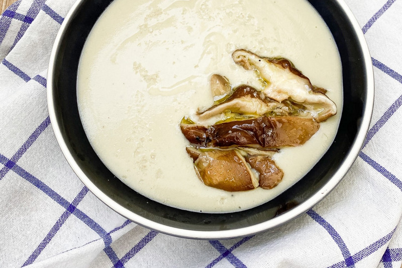 crema parmentier con setas 1