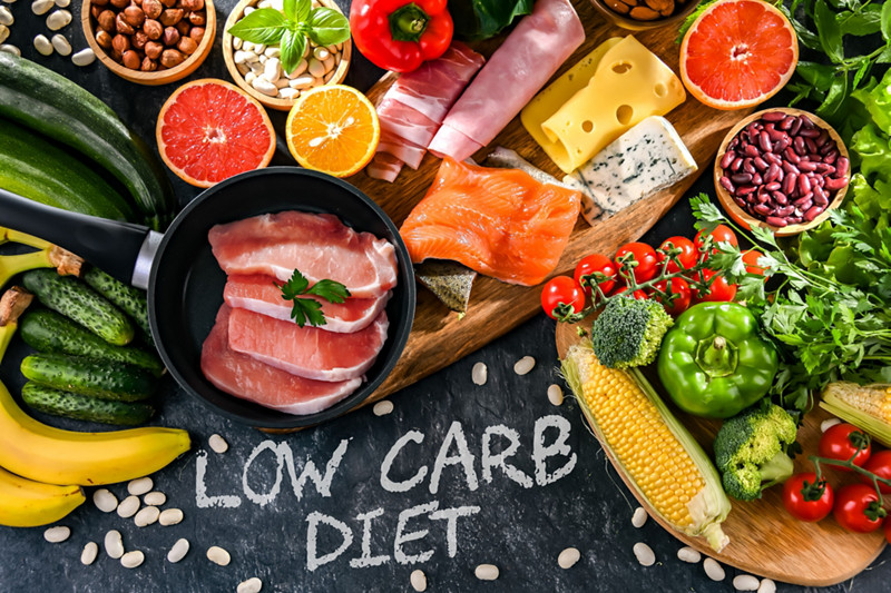 Low-carbohydrate diet products recommended for weight loss.