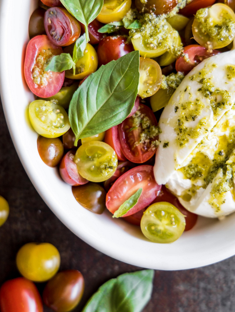  Thermomix® trucos de cocina recetas en ensalada de tomate con pesto de pistachos 1