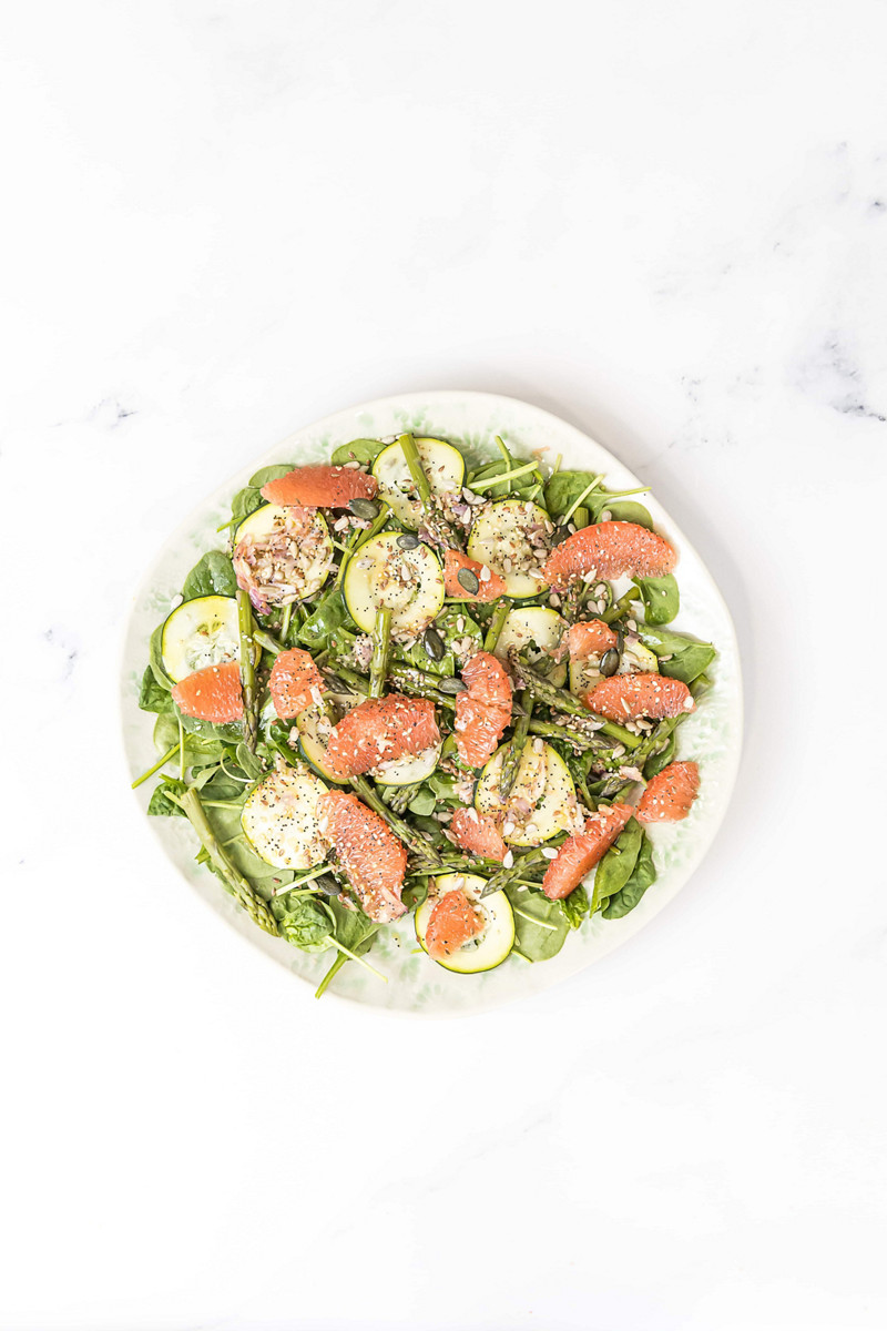  Thermomix® trucos de cocina recetas ensalada de pomelo esparragos y calabacin 1