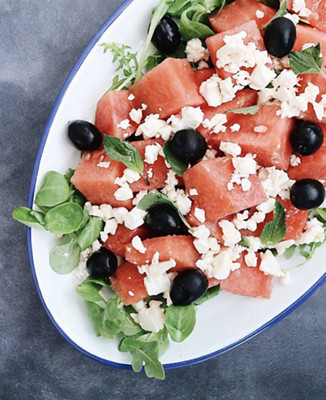 Ensalada De Sandía Y Queso Feta En Thermomix®