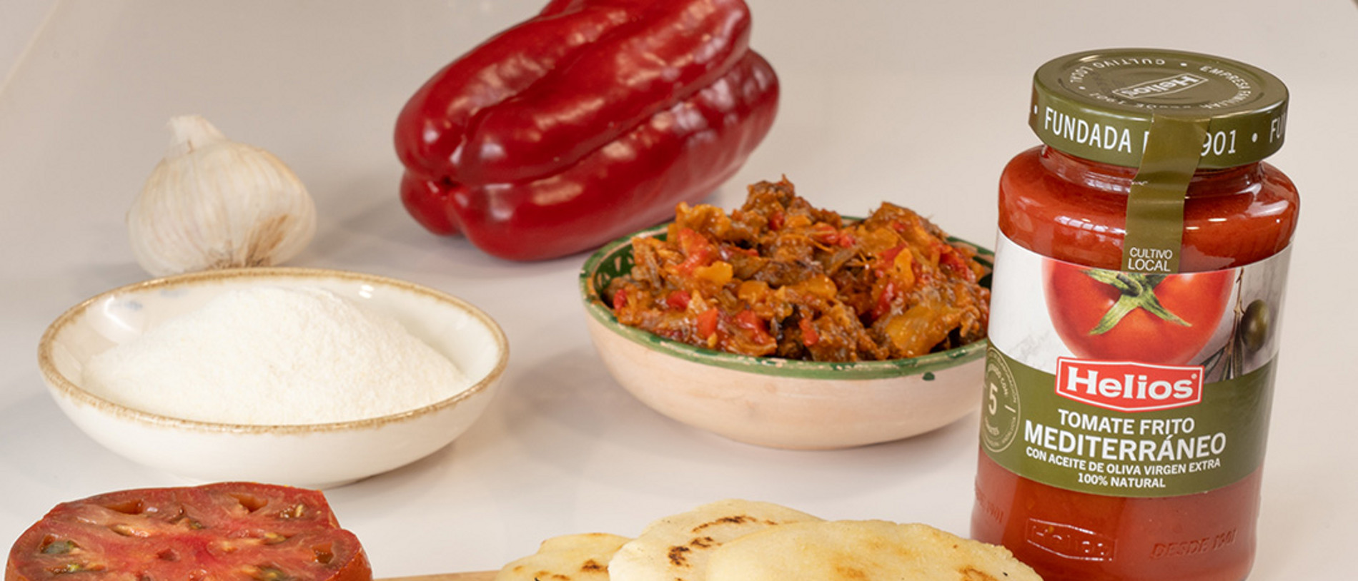 Arepas de carne mechada
