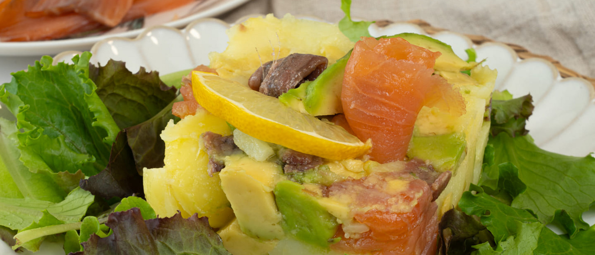 Ensalada de patata con Salmón