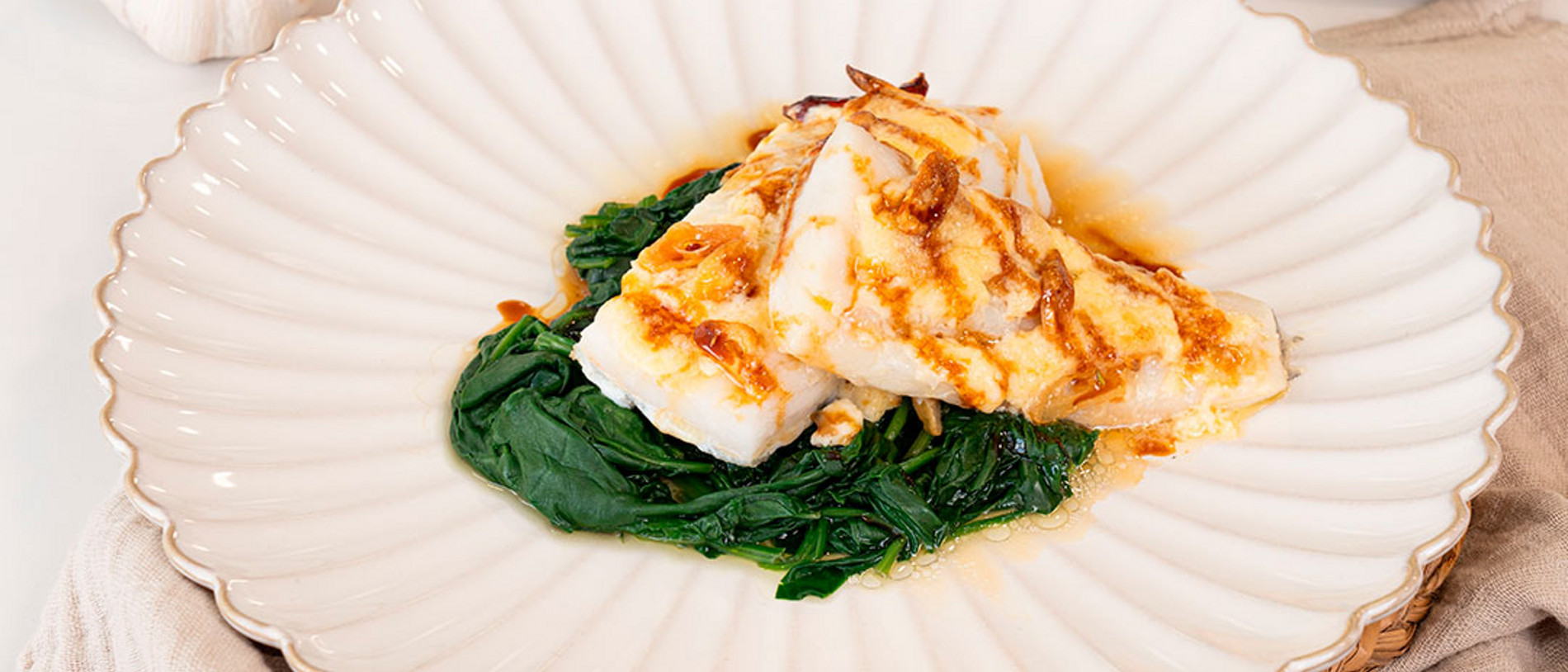 Bacalao con mayonesa de ajo