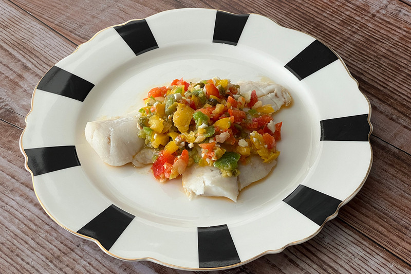 pescado vinagreta thermomix