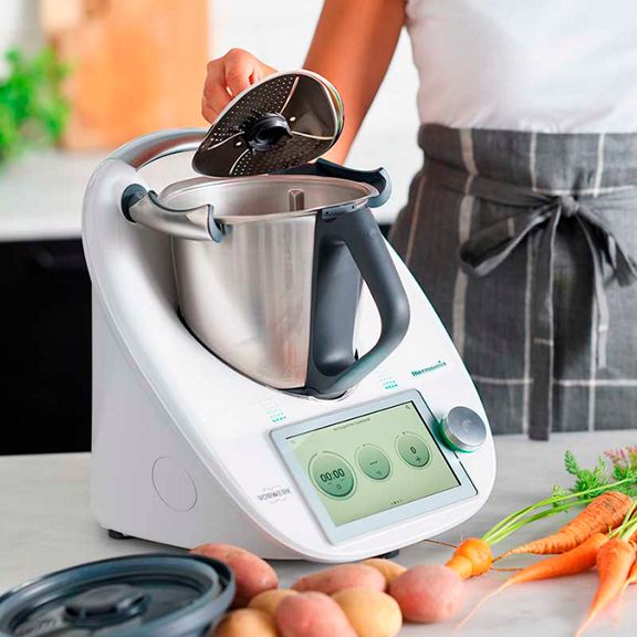 Robot de cocina Thermomix TM6-1 con todos los accesorios de segunda mano