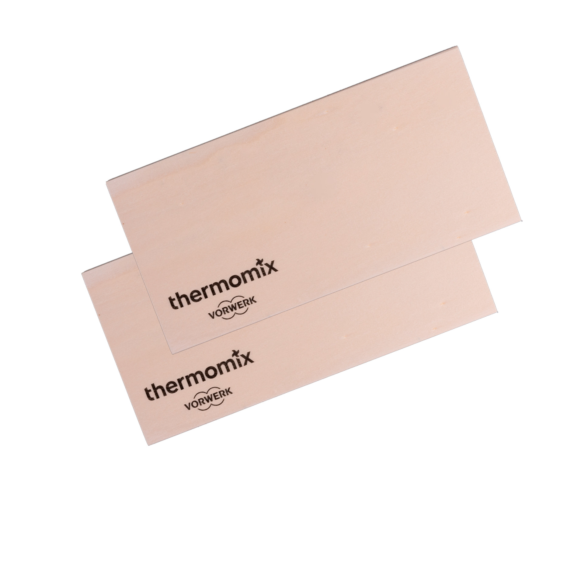 Set de 2 moldes de madera y papel encerado
