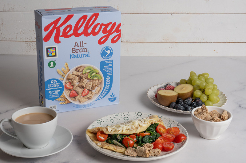 Tortilla rellena con All Bran
