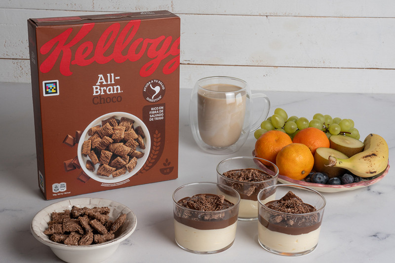 Vasitos de mascarpone con all bran