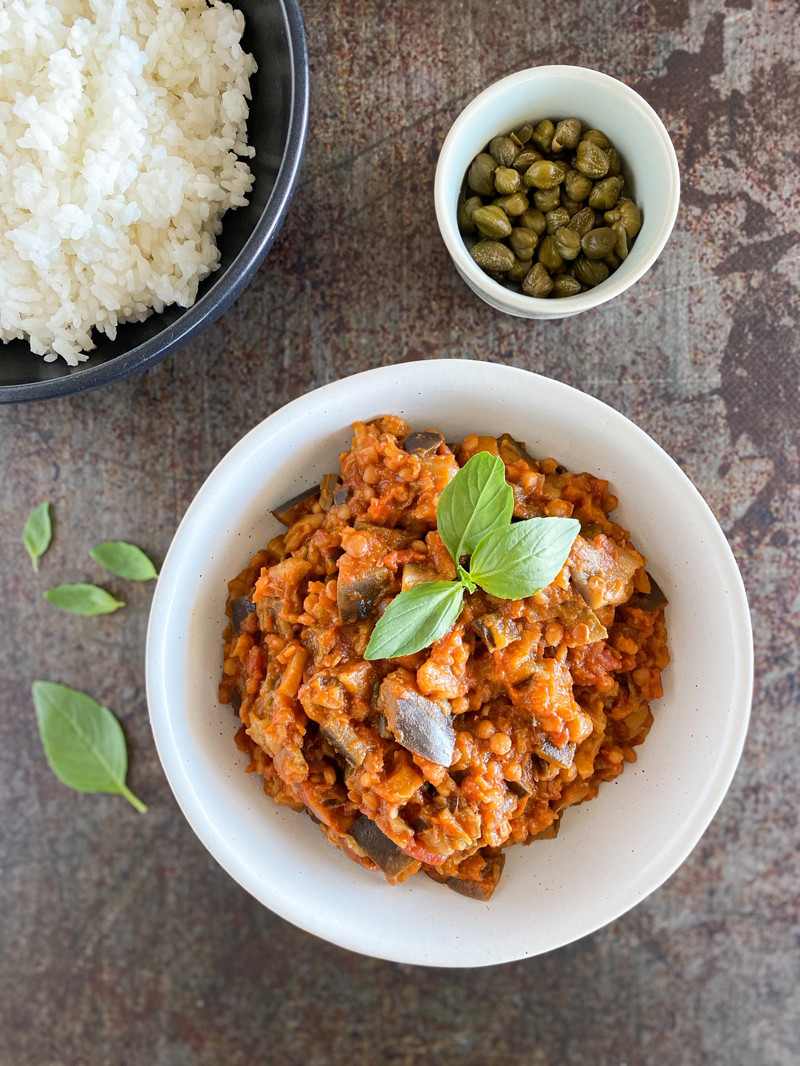  Thermomix® trucos de cocina recetas estofado de berenjena picante en Thermomix® 1