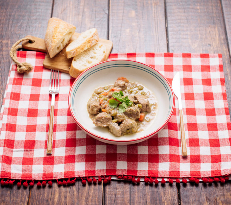  Thermomix® trucos de cocina recetas estofado de carne y guisantes con Thermomix® 1