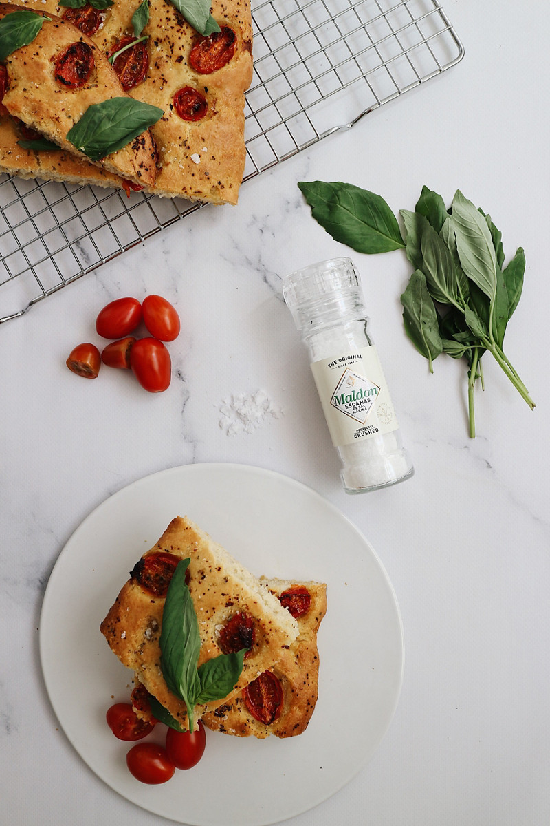  Thermomix® trucos de cocina recetas focaccia con tomatitos y sal en escamas maldon 1