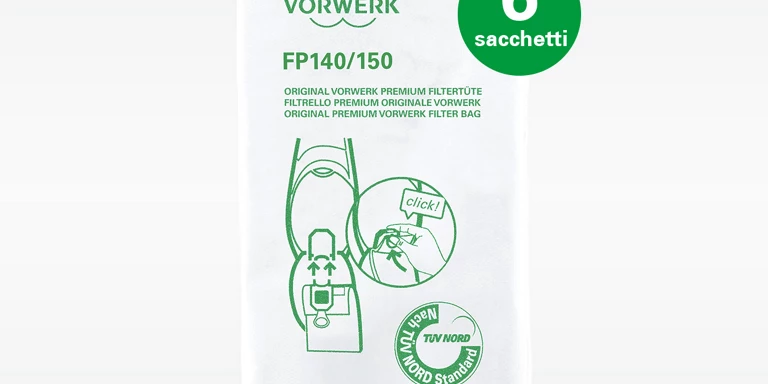 Set Risparmio 12 Sacchetti + Accessori Per Vorwerk Kobold VK 140 E 150 - Leaben