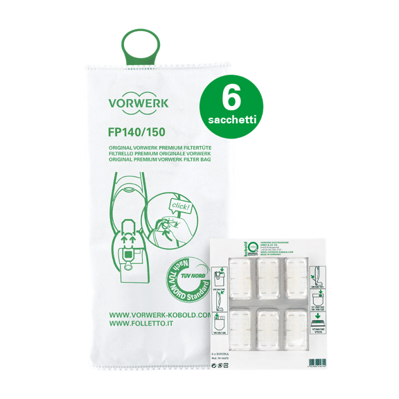folletto product 6 filtrello premium FP140 150 6 dovina NB