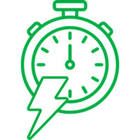 fr icone gain de temps eclair zoom