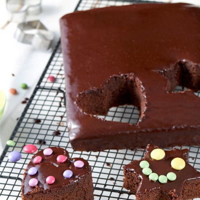 Gâteau chocolat et dragées chocolat