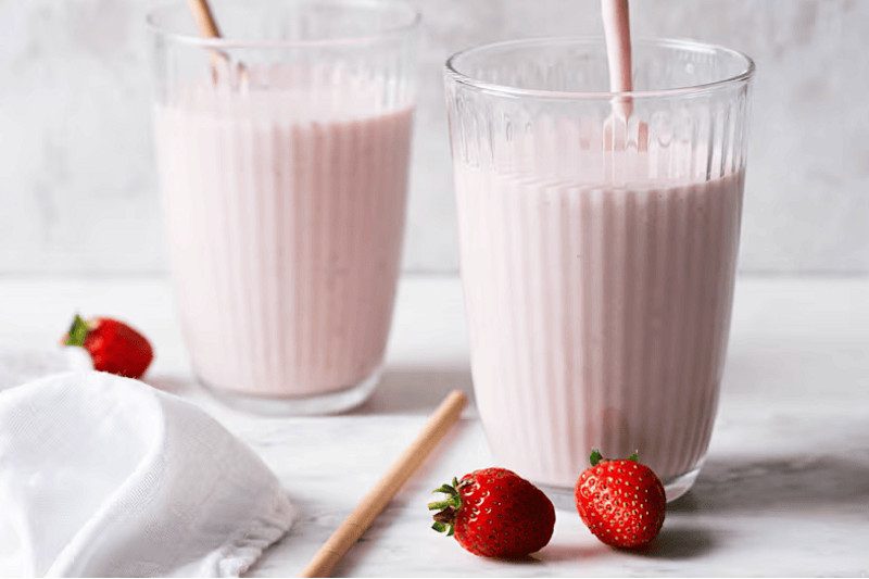 fr thermomix milkshake fraise  1 
