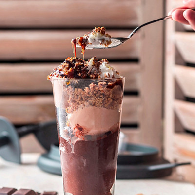 Recette glace au Thermomix coupe infernale