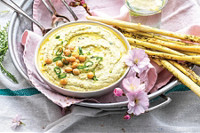 recette Thermomix houmous yaourt grecque et herbes