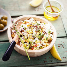Salade de courgette aux olives et feta
