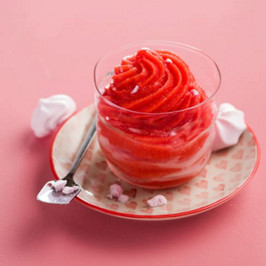recette sorbet fraise au Thermomix