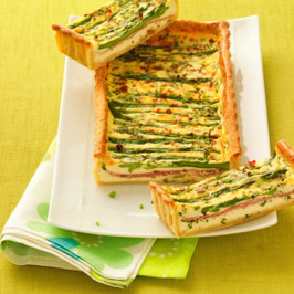 idée recette printemps Tarte aux asperges et chèvre frais