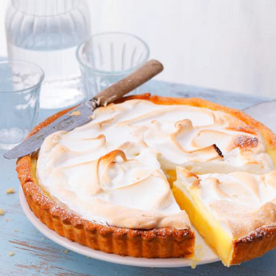 Tarte meringuée au citron