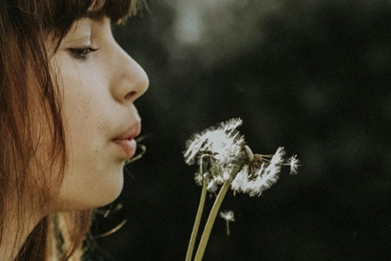 fr kobold blog woman blowing pollen close up