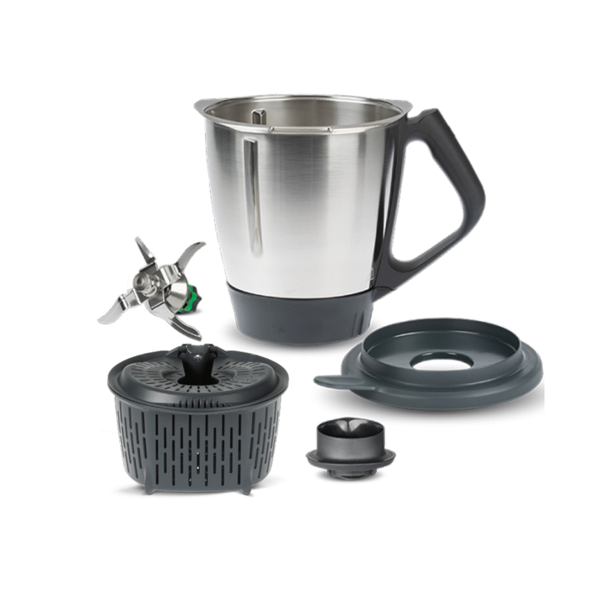 Jeu bol de mixage Thermomix TM6 avec bol couteau couvercle gobelet doseur panier cuisson et joint
