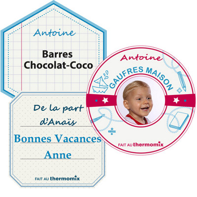 Étiquettes Thermomix® pour le cadeau à la maîtresse