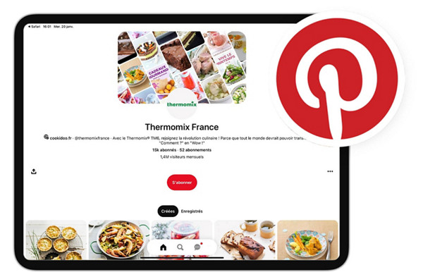 Thermomix® Rezeptwelt auf einem Tablet