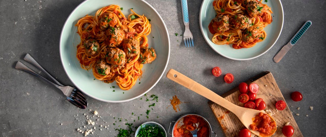 fr thermomix recipe pasta spaghetti meatballs dish